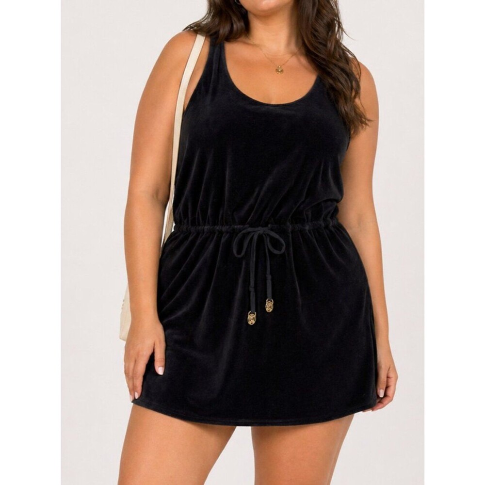 Juicy Couture Y2K Racer Back Velour Mini Dress